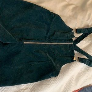 PRINCESS POLLY dark green overalls